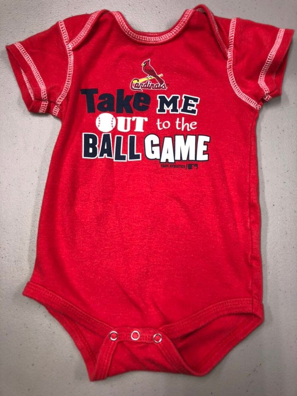 ST LOUIS CARDINALS Baby One Piece Bodysuit 18 months